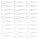 thumbnail image 1 of ColoMX 200pcs camisa de plástico Embalaje Clip Clip Abrazaderas con dientes Mujeres Hombres Ropa Pin, 1 of 8