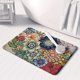 thumbnail image 2 of 1pc Soft and Non-Slip Boho Mandala Bath Rug - Absorbent and Machine Washable Shower Carpet for Home Bathroom - Perfect Bathroom Accessory and Home Decor, 2 of 4