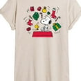 thumbnail image 3 of Peanuts - Snoopy And Woodstock Christmas Overload - Women's Oversized Graphic T-Shirt, 3 of 6