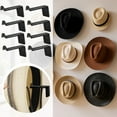 thumbnail image 4 of Hat Hooks For Wall And Door, Cowboy Hat Rack For Bedroom Wardrobe, Minimalist Space Saving Organizer For Hats Keys Handbags Hairbands, 4 of 4