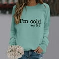 thumbnail image 2 of DHFJKG Womens Casual Sweatshirts Crewneck Letter Printed Lightweight Soft Long Sleeve Comfort Pullover For Everyday Wear Women Trendy Graphic Sweatshirt, 2 of 5