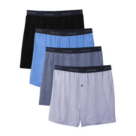 Fruit of the Loom - Men's Beyondsoft Assorted Knit Boxers, 4 Pack (2XL ...