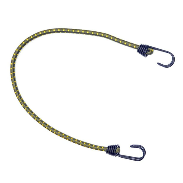 Elastic Cord Luggage Rope Hooks Stretch Tie Tarp Yellow 