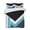Blue, variant on Quilts King Size Bedding Set, Grey Black Geometric Lightweight Quilted Comforter, Modern Abstract Lines Color Blocks Soft Reversible Bedspread Coverlet with Pillow Covers for All Season, 96" x 106"