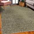 thumbnail image 3 of Coral Decorative Rug, Marine Art Print of Leafless Branch Look Reef Pattern Nautical Ocean Motif, Quality Carpet for Bedroom Dorm and Living Room, 6 Sizes, Slate Brown Dimgray, by Ambesonne, 3 of 4