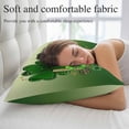 thumbnail image 5 of St. Patrick's Day Pillow Covers King, Ombre Green Shamrock Gold Lucky Love Spring Soft Brushed Microfiber Breathable Throw Pillow Covers, Pillowcase with Zipper for Couch Sofa Bedroom 20"x36", 5 of 9