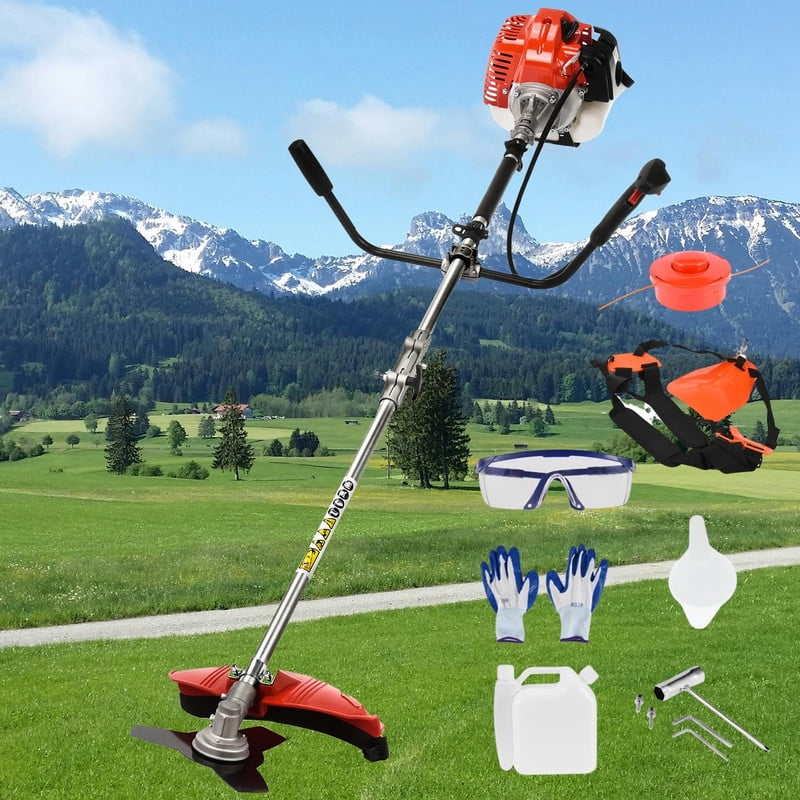 Floseru 52CC 2-Cycle Gas Weed Wacker, 2 in 1 Gas Weed Eater, 2026 Upgraded Weed Eater Gas Powe, 2.2KW/8500rpm High Power Gas String Trimmer, Brush Cutter for Yard, Garden