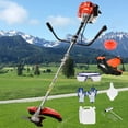 thumbnail image 2 of Floseru 52CC 2-Cycle Gas Weed Wacker, 2 in 1 Gas Weed Eater, 2026 Upgraded Weed Eater Gas Powe, 2.2KW/8500rpm High Power Gas String Trimmer, Brush Cutter for Yard, Garden, 2 of 8