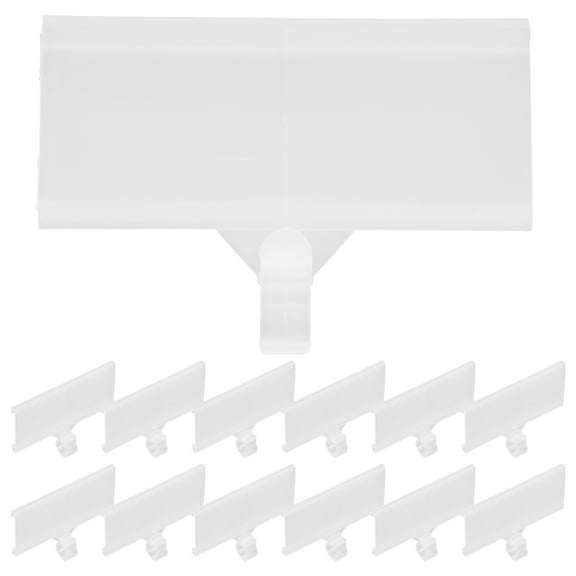 20pcs Price Label Holder Wire Shelf Label Holder Storage Bins Clip on Labels