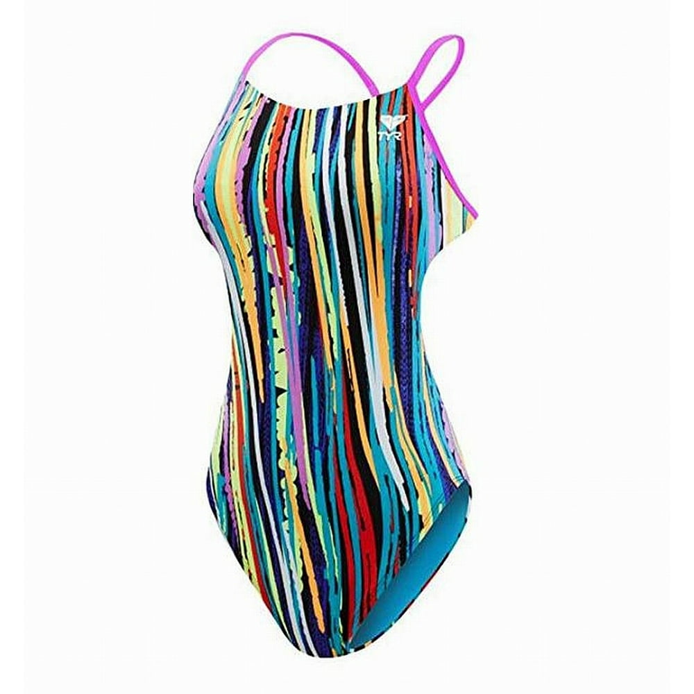 TYR Sport Womens Swimwear Meraki Cutoutfit Durafast OnePiece 36