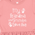 thumbnail image 4 of Inktastic Grandma Grandpa Love Me Girls Girls Toddler Dress, 4 of 5