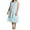 Blue, variant on Women's La Cera 1250GX Plus 100% Cotton Woven Crochet Sleeveless Gown (White 1X)