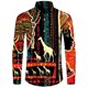 thumbnail image 3 of Nueva camisa para hombre, Dashiki, estampado africano, camisetas de manga larga, camisetas tradicionales para parejas, ropa de calle de estilo étnico de hip hop con solapa, 3 of 5