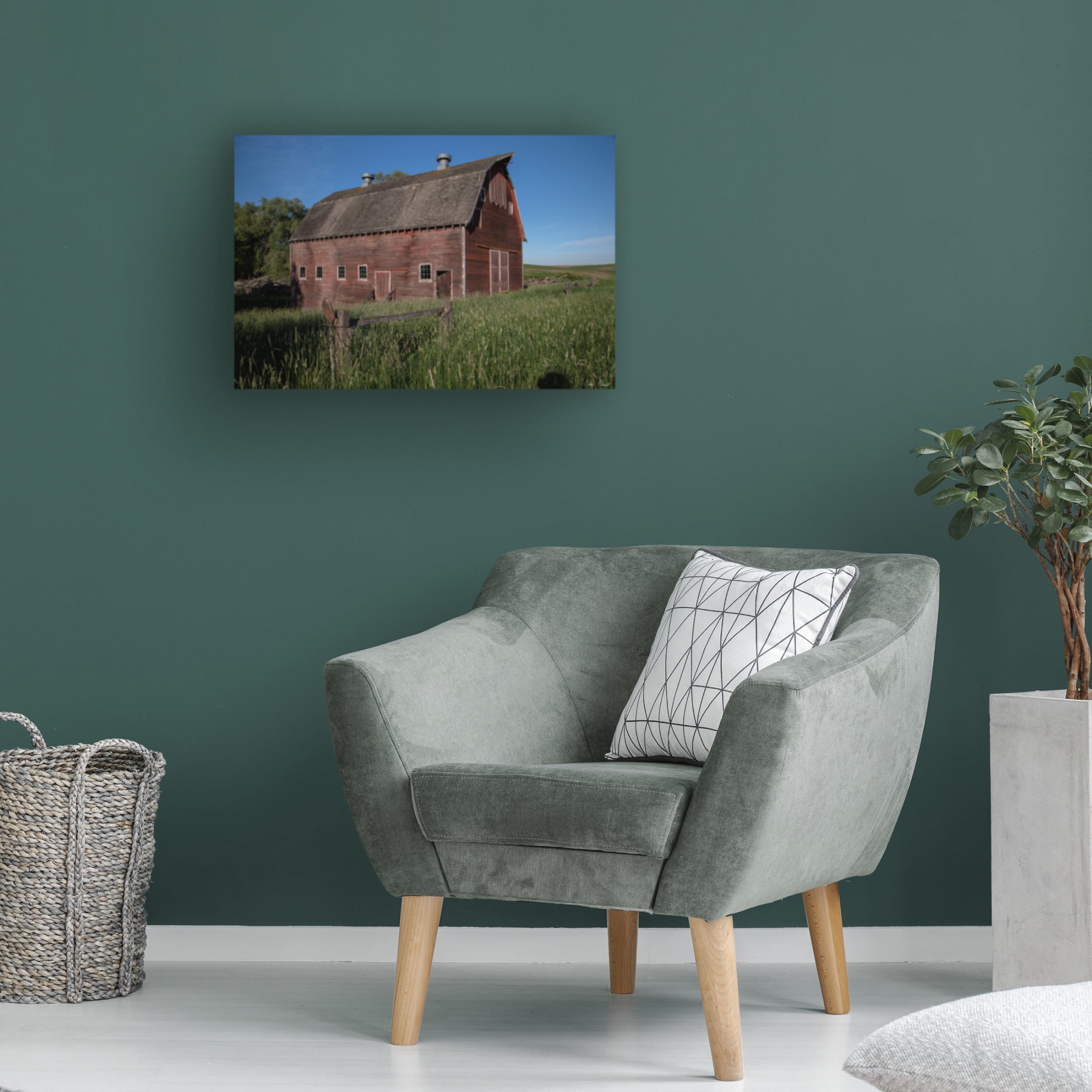 Trademark Fine Art David Drost  Rustic Palouse Barn II Canvas Wall Art