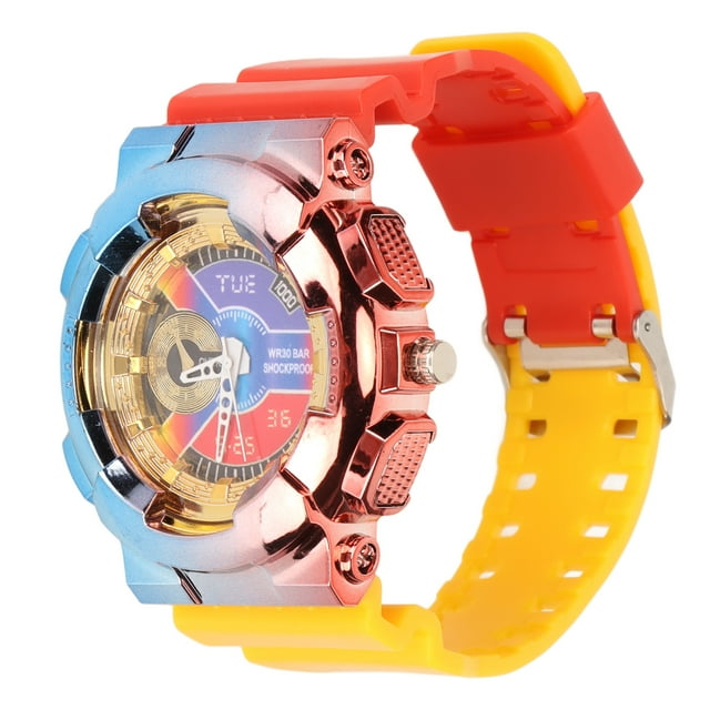 Reloj de Cuarzo Jadeshay Reloj Deportivo Resistente al Agua A