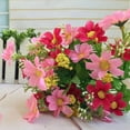 thumbnail image 5 of ZOELNIC 4 Bouquet 28 Heads Artificial Fake Daisy Flower for Home Coffee Shop Wedding Decor, 5 of 9