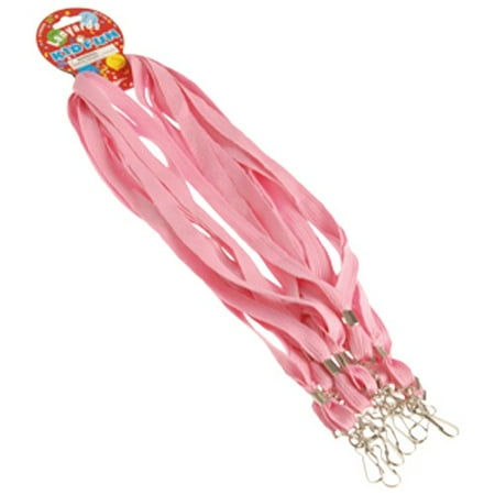 - Pink Key Chain Lanyards School Colors Party Favors Lot of 12