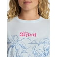 thumbnail image 4 of Disney Women's Stitch Graphic Tee with Short Sleeves, Sizes XXS-2XL, 4 of 5