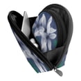 thumbnail image 4 of YFYANG 2 Piece Women's Portable Makeup Bags, Watercolor Lilies Pattern Clutch Travel Toilet Bags Cosmetic Organizer, 4 of 7