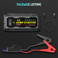 thumbnail image 6 of ABSOKE Car Battery Jump Starter, 3000A Peak 20000mAh Battery Booster, Fast Charger 12V Jumper Cables for 8.0L Gasoline & 6.0L Diesel Engines, 6 of 8