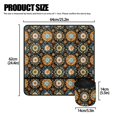 thumbnail image 5 of HELLHERO Beautiful & Practical Fusion Sewing Machine Pad Fabric Polyester Easy Storage Mandala Floral Black Background for Woman Gifts Home Indoor, Christmas, 5 of 5