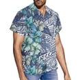 thumbnail image 2 of Yuyamidu Matching Hawaiian Outfits for Couples Mens Shirts Hibiscus Dress Asymmetrical Dress for Women Sleeveless Dresses Couples Matching Outfits Mens Beach Shirt Button Down Shirts, Size 2XS, 2 of 5