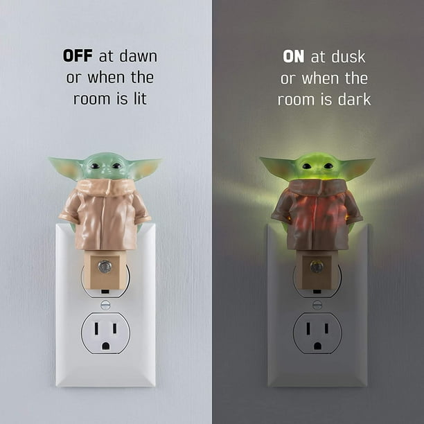 SAYDY LED Plug in Dusk to Dawn Sensor UL Certified Baby Yoda