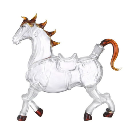 

Whiskeys Decanter Horse Shape Glass Bottle Barware Scotches Creative for Home