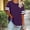 008Purple, variant on Womens Plus Size Tops Striped Short Sleeve Shirt Round Neck Casual Blouse Comfy T Shirts for Women Loose Fit Summer Basic Tees