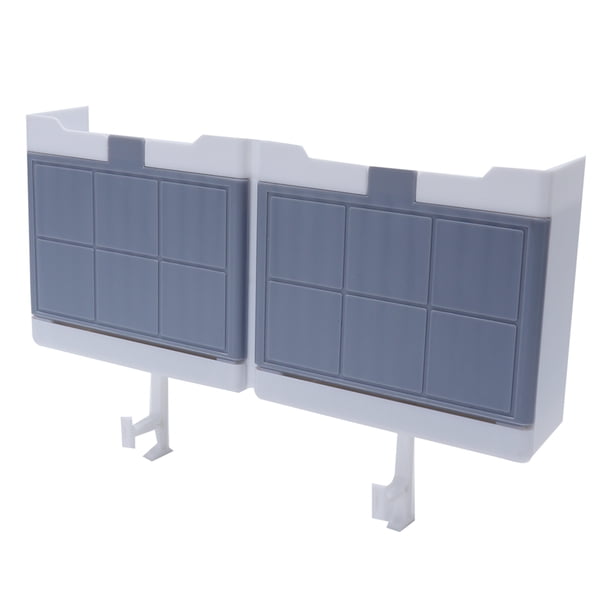 Soporte para Ahorro de jabonera para Plato jabonera Soporte para jabonera de Plástico ABS con Ganchos de Tapa Abatible Organizador de Estante para Caja de Drenaje para Colgar ANGGREK Otros