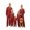 Red, variant on AIGUR Family Matching Christmas Pajama Set Christmas Family Matching Pajamas Plaid Long Sleeve Button Down Tops Pants