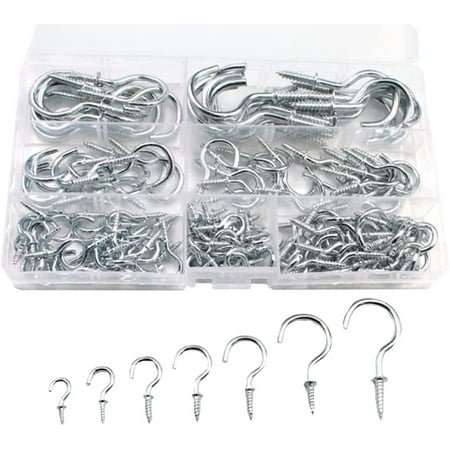 

Picture Hanging Hooks 1 Box Hanging Screw Hook Multipurpose Plants Mug Cups Light Hanger Screw Hook Handy Ceiling Hook Replacement for Home Shop Coffee Cup Hooks