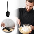 thumbnail image 2 of Silicone Spoon Spatula Set, High Heat Resistant Flexible Rubber Scraper for Cooking, Mixing, Baking and Kitchen Use(Black,21x5x1cm), 2 of 6