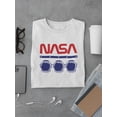 thumbnail image 3 of NASA Nasa Space Helmets Banner T-Shirt Men -NASA Designs, Male 3X-Large, 3 of 4
