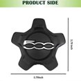 thumbnail image 2 of Exquisite Car Wheel Center Cap Cover for 500X 2016-2022 6AN68LXHAA Dust Cover Car Accessories Black, 2 of 5