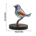 thumbnail image 2 of Colorful Wooden Bird Decorations for Home - Elegant Garden & Indoor Hanging Pendants, Flower Pot Balcony Decor, Easy to Install Bird Group Ornaments, Unique Textured Wooden Wall Art Decorations, 2 of 7