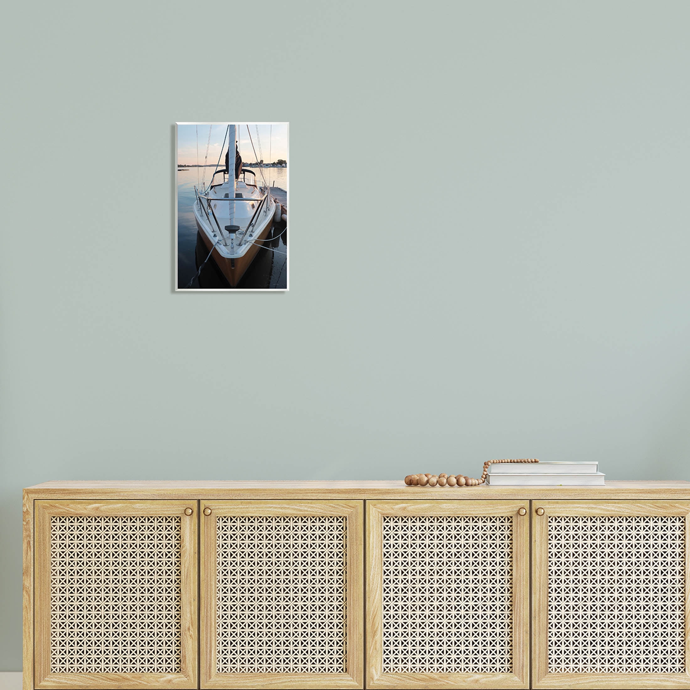 Boat Mast Ocean Marina Transportation Photograph Unframed Art Print Wall Art