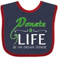 thumbnail image 3 of Inktastic Donate Life-be an Organ Donor Boys or Girls Baby Bib, 3 of 4