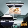 thumbnail image 3 of PYLE Vehicle Flip-Down Display Screen - Roof Mount Monitor with 1080p Support, HDMI/USB/Micro SD/IR/FM Transmitter (17.3’’ -inch Display), 3 of 5