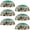 Multicolored 2, variant on PhooArto 6 Pcs Cup Drawer Pulls, Underwater Fish Sea Turtle Shell Shape Handles Cabinet Knobs for Dresser Cupboard Closet Wardrobe with Screws
