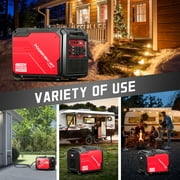 PowerSmart 4800W/3800W Portable Inverter Generator with Electric Start, CO Detection and RV-Ready