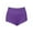 Purple, variant on Prolriy Womens Summer Shorts, Punk Elastic Hollow Waist Casual Three Quarter Shorts Womens Shorts Orange S