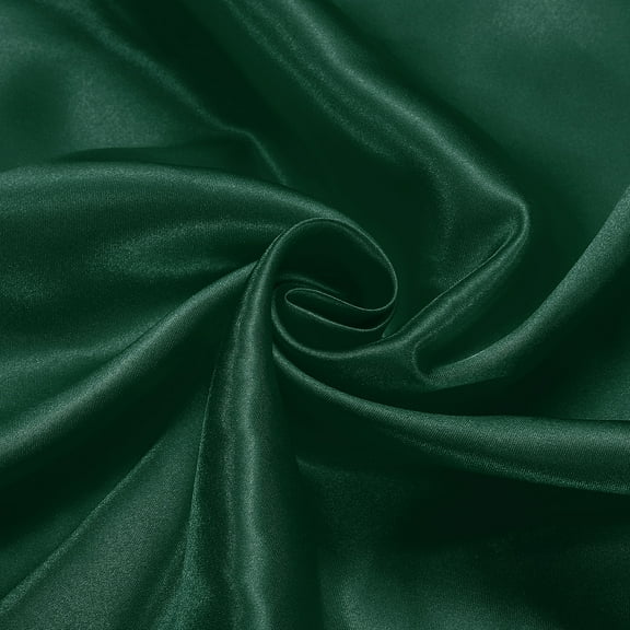 Dark Green Satin Fabric by the Yard, 2 Yards 60" Wide Silky Satin Fabric Solid Satin Cloth Fabric for Bridal Dress Wedding Decorations Crafts Sewing