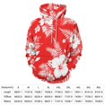 thumbnail image 2 of Red with White Hibiscus Hawaiian Flower Pattern (2) (2)-2 3d Sweatshirts Hoodie Fashion Casual Personality Men's Women Street Hoodie Pullovers Long Sleeve Comfortable Top, 2 of 6