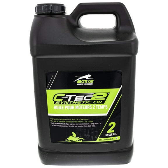 Arctic Cat 6639-521 C-TEC2 Full Synthetic Oil 2.5 Gallon Jug 2-Cycle Engines