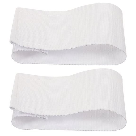 OFFIGAM 2-Pack Adjustable Elastic Sports Arm Bands for Football Soccer Players, Nylon Blank Design