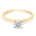 thumbnail image 5 of 1/3 ct. t.w Round Cut Lab Created Moissanite Diamond Solitaire Engagement Ring For Women In 14K Yellow Gold Over Sterling Silver (G-H Color, VVS1 Clarity, 0.35 Cttw)-8, 5 of 7