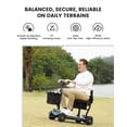 thumbnail image 6 of Ecomobi 15 Miles 4 Wheels Mobility Scooter for Adults&Seniors, 350W Electric Powered Wheelchair Device with Extended Battery, Dual Baskets, Rotating Seat, Compact Duty Mobile for Elderly, 6 of 8