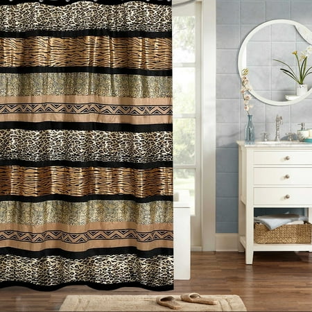 Popular Bath Gazelle Animal Print Bathroom Shower Curtain 70"x72"