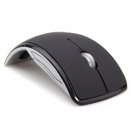 2.4G Wireless Mouse Foldable Computer Mouse Mini Travel Notebook Mute Mouse USB Receiver for Laptop (Best Wireless Travel Mouse)